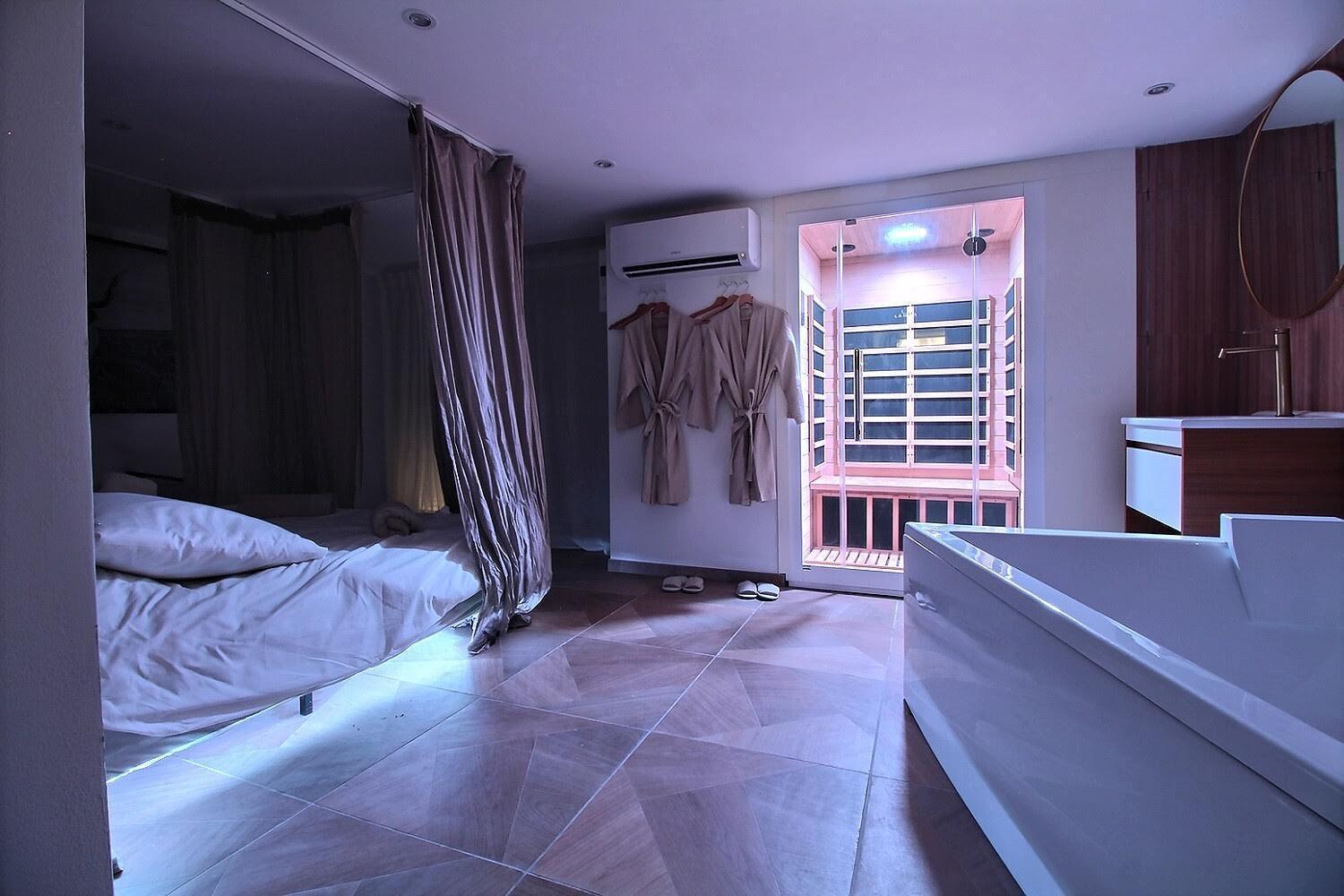 - Sauna - Baignoire Double Appartement